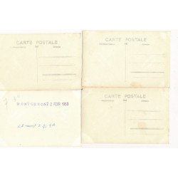 MONTGERON : lot de 15 photos format CPA, personnages - tres bon etat