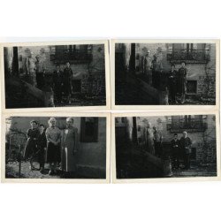 MONTGERON : lot de 15 photos format CPA, personnages - tres bon etat