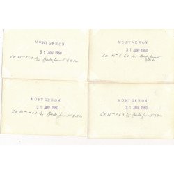 MONTGERON : lot de 15 photos format CPA, personnages - tres bon etat