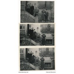 MONTGERON : lot de 15 photos format CPA, personnages - tres bon etat