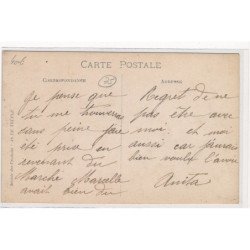 PARIS : personnages devant cafe(?) magasin(?) - tres bon etat