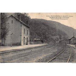 FERRIERES SAINT MARY : la gare de la cie d'orleans - etat