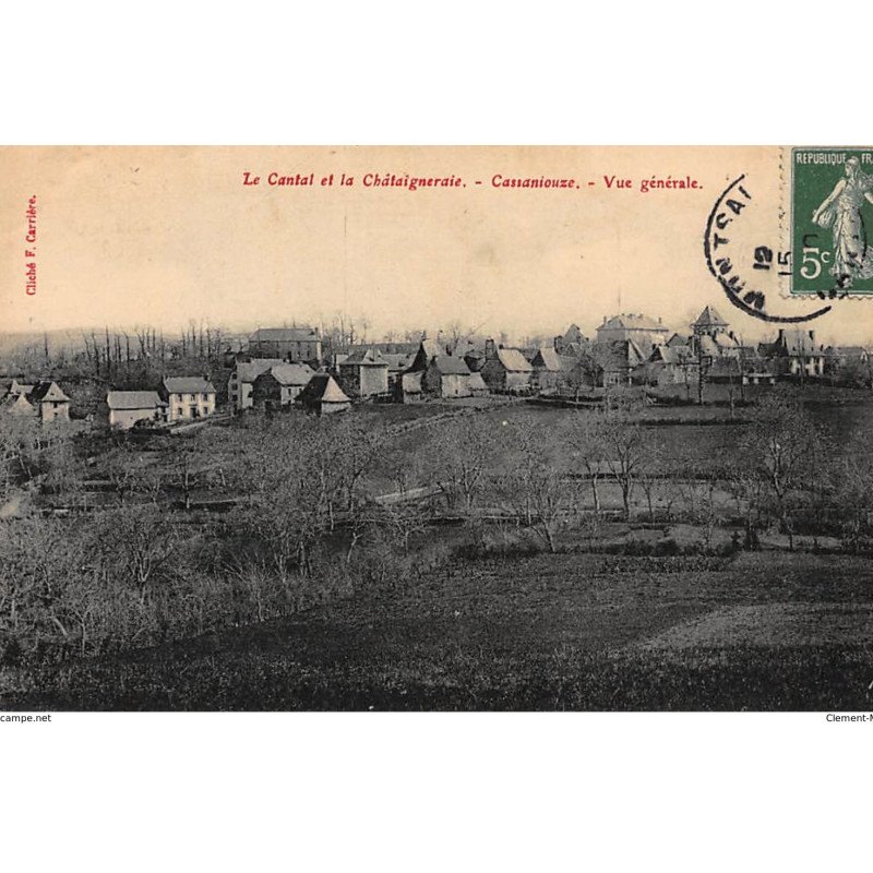 CASSANIOUZE : vue generale - tres bon etat
