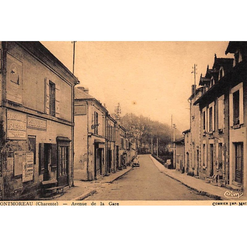 MONTMOREAU : avenue de la gare - tres bon etat