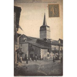 SAINT-MAURICE : la place et le bureau de la poste - etat