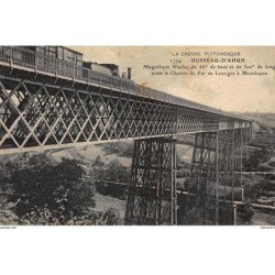 BUSSEAU-D'AHUN : le viaduc du chemin de fer - tres bon etat