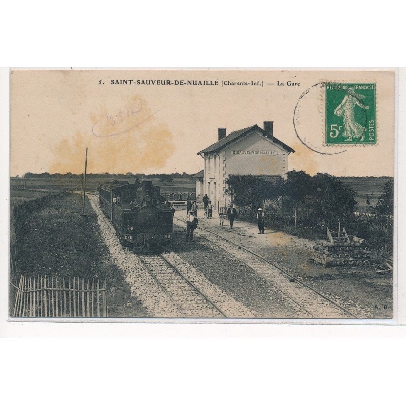 SAINT-SAUVEUR-de-NUAILLE : la gare - etat