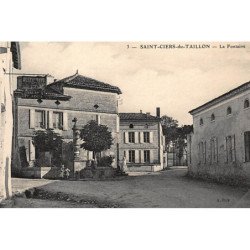 SAINT-CIERS-du-TAILLON : la fontaine - tres bon etat