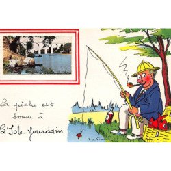 ISLE JOURDAIN : illustration Jean de Pressac, la peche est bonne - tres bon etat