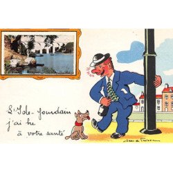 ISLE JOURDAIN : illustration Jean de Pressac, j'ai bu à votre santé - tres bon etat