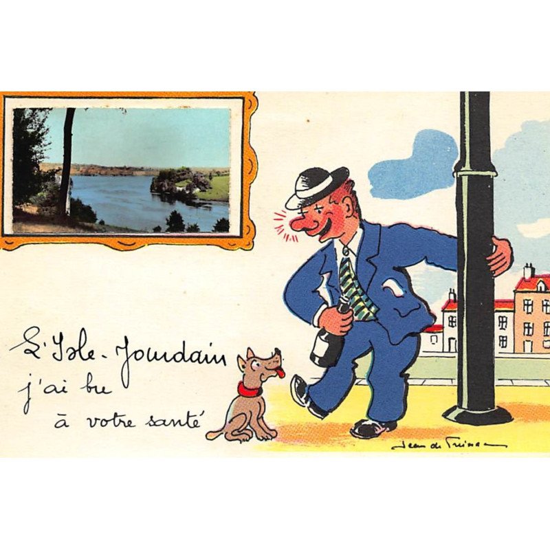 ISLE JOURDAIN : illustration Jean de Pressac, j'ai bu à votre santé - tres bon etat