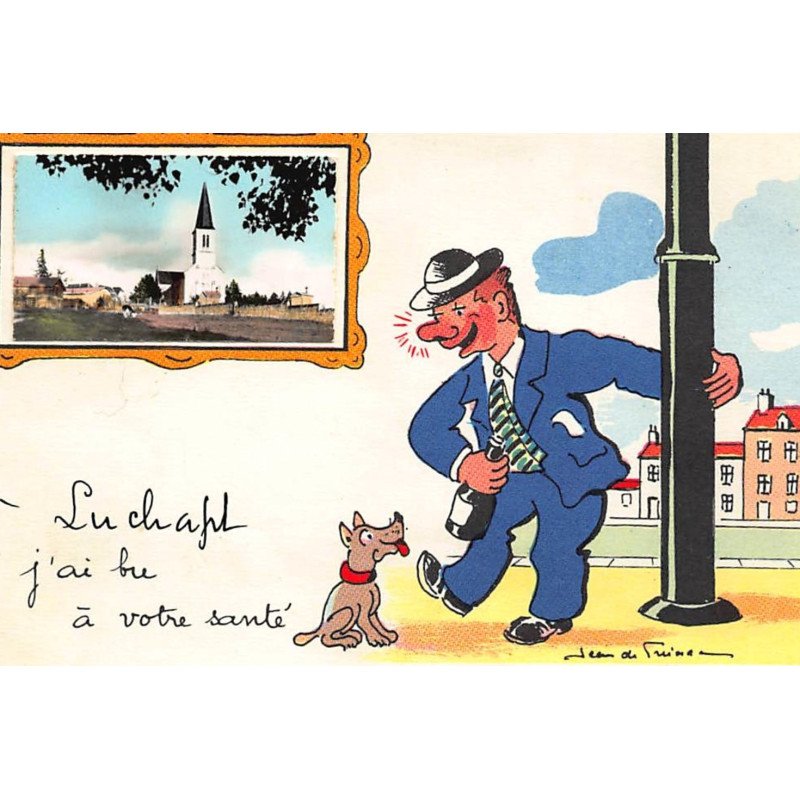 ISLE JOURDAIN : illustration Jean de Pressac, j'ai bu à votre santé - tres bon etat