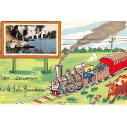 ISLE JOURDAIN : illustration Jean de Pressac, bon souvenir, train - tres bon etat