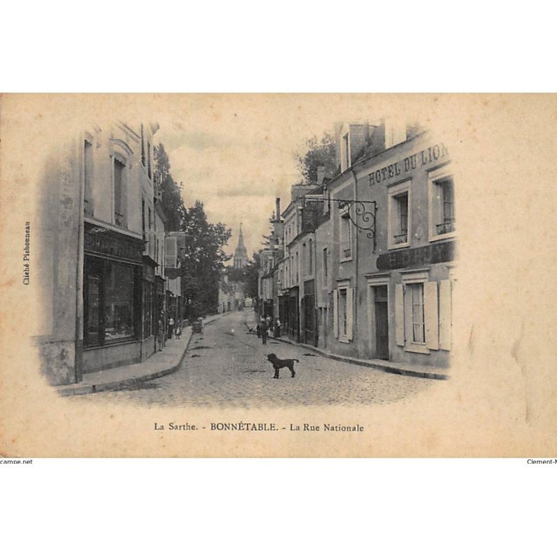BONNETABLE : la rue nationale - tres bon etat