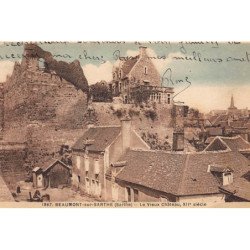 BEAUMONT-sur-SARTHE : le vieux chateau XIIe siecle - tres bon etat