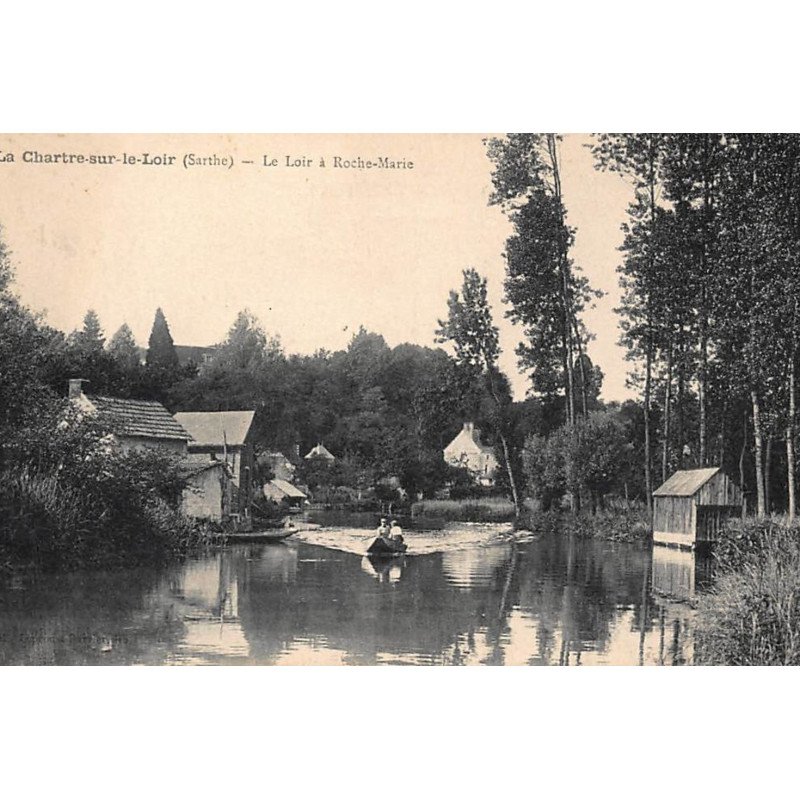 LA CHARTRE-sur-le-LOIR : le loir à roche-marie