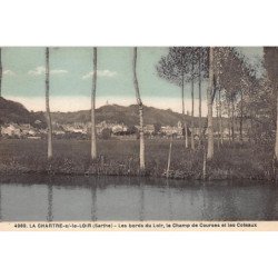 LA CHARTRE-sur-le-LOIR : les bords du loir, le champ de courses et les coteaux - tres bon etat