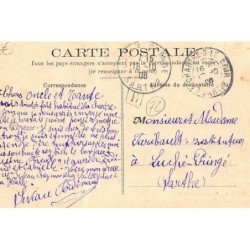 LA CHARTRE-sur-le-LOIR : vue generale de l'usine de crousilles (filature) - etat
