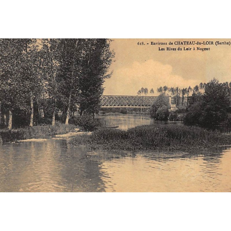 NOGENT : les rives du loir à nogent - tres bon etat