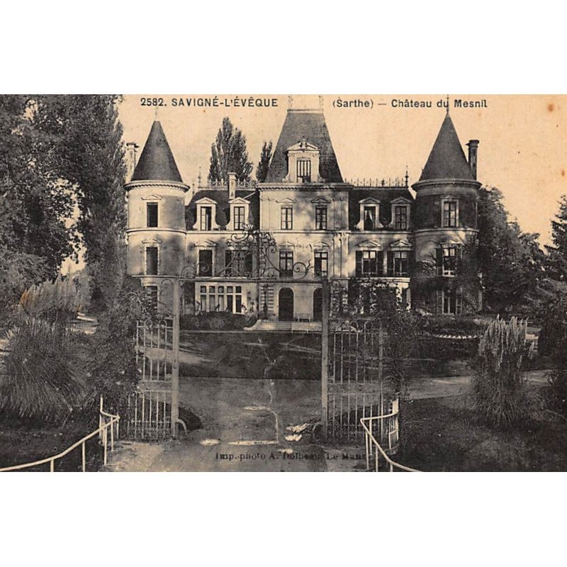SAVIGNE-L'EVEQUE : chateau du mesnil - tres bon etat