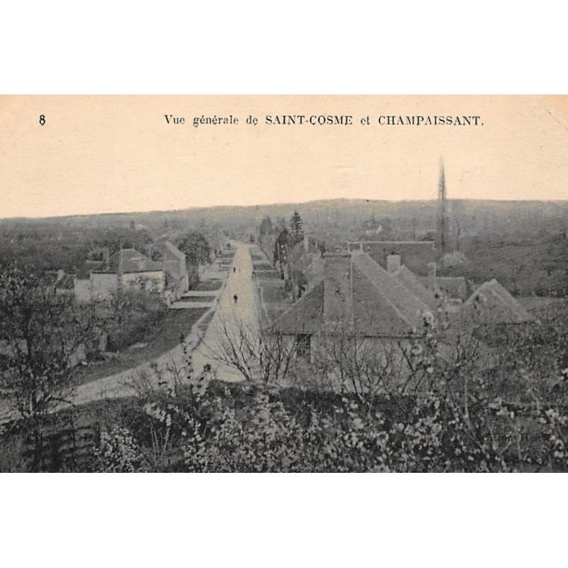 SAINT-COSME et CHAMPAISSANT : vue generale - tres bon etat