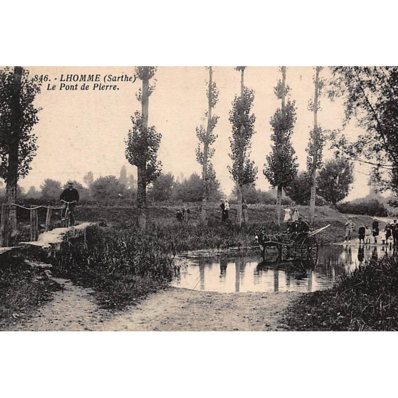 LHOMME : le pont de pierre - tres bon etat