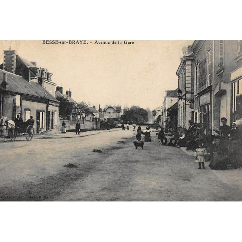 BESSE-sur-BRAYE : avenue de la gare - etat