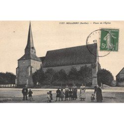 MELLERAY : place de l'eglise - tres bon etat