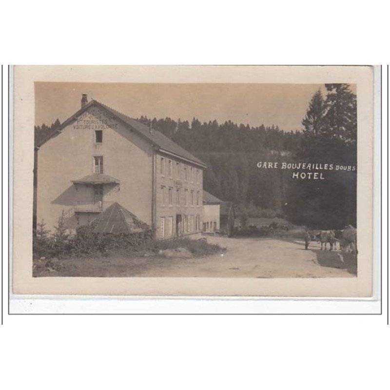 GARE BOUJEAILLES : carte photo de  l'hôtel - très bon état