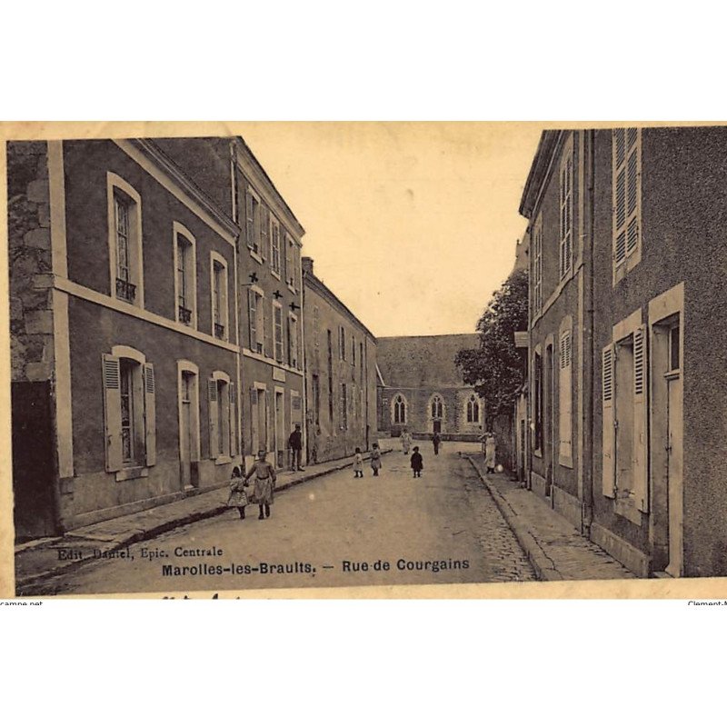 MAROLLES-les-BRAULTS : rue de courgains - etat
