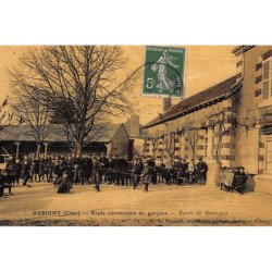 AUBIGNY : ecole communale de garcons, route de bourges, toillée - tres bon etat