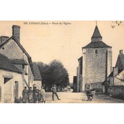 CIVRAY : place de l'eglise - tres bon etat