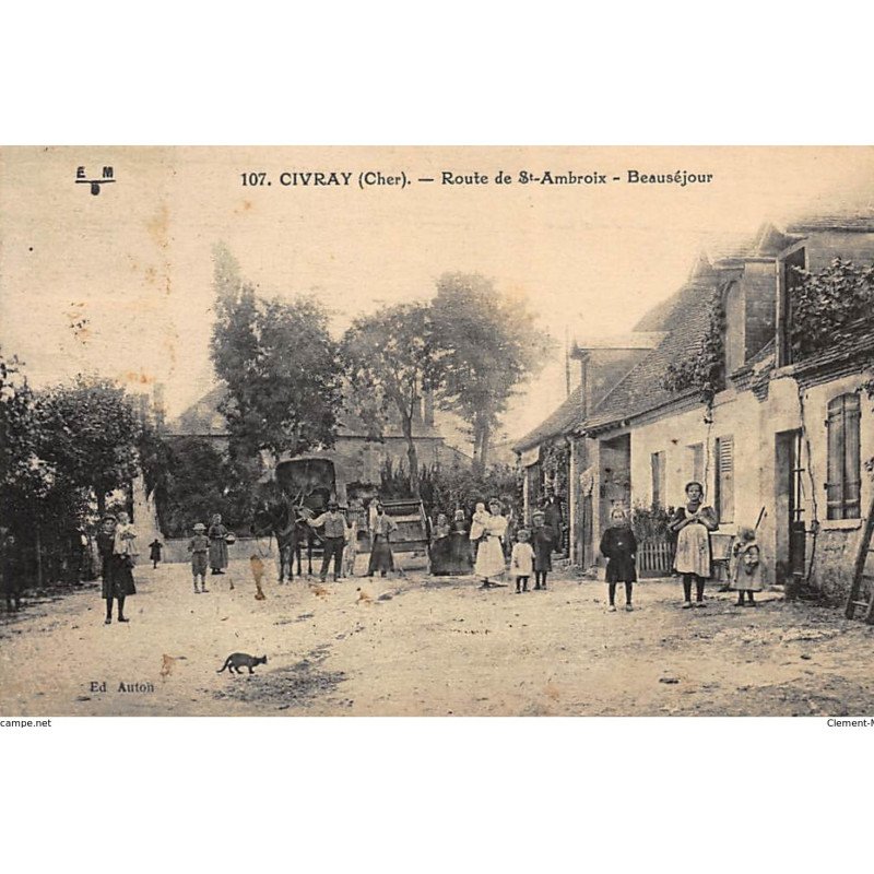 CIVRAY : route de saint-ambroix, beauséjour - tres bon etat