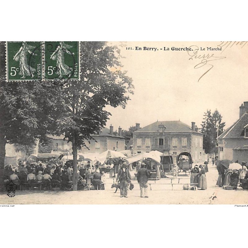 LA GUERCHE : le marché - tres bon etat