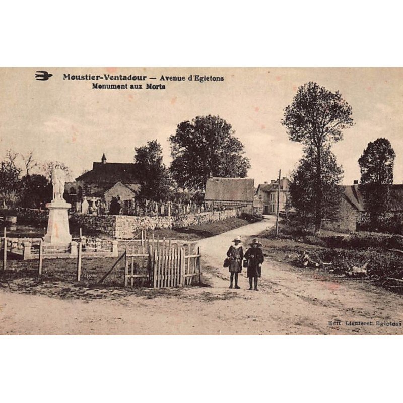 MOUSTIER-VENTADOUR : avenue d'egletons, monument aux morts - tres bon etat