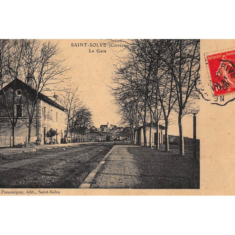 SAINT-SOLVE : la gare - tres bon etat