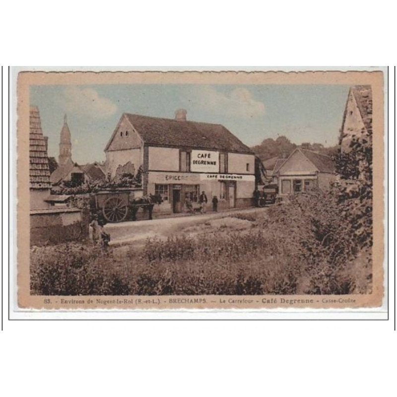 BRECHAMPS - le café Degrenne - bon état (un coin plié)