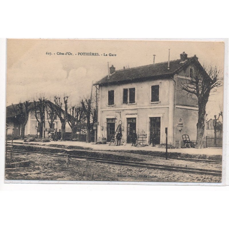 POTHIERES : la gare - tres bon etat