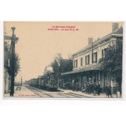 SAULIEU : la gare, P.L.M. - tres bon etat