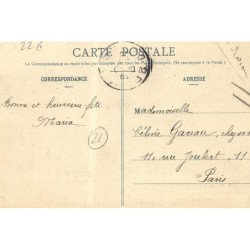 SAULIEU : la rue de la foire, 9e congres des veterans de la cote-d'or - tres bon etat