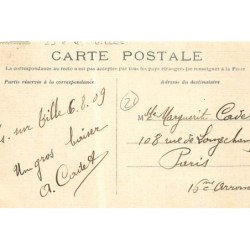 DIENAY : le chateau et la piece d'eau, toillée - tres bon etat