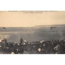 SAINT-BRIEUC : la journée d'aviation à l'aérodrome de cesson octobre 1910 le retour de l'oiseau - tres bon etat