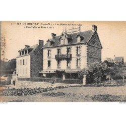 ILE-de-BREHAT : les hotels du port clos, "hotel deu ar pors clos" - tres bon etat