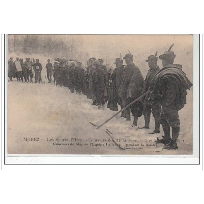 MOREZ - concours de skis 1909  - très bon état