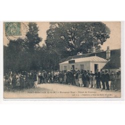 PORT-MONTAIN : restaurant hugé, départ de coureurs - tres bon etat