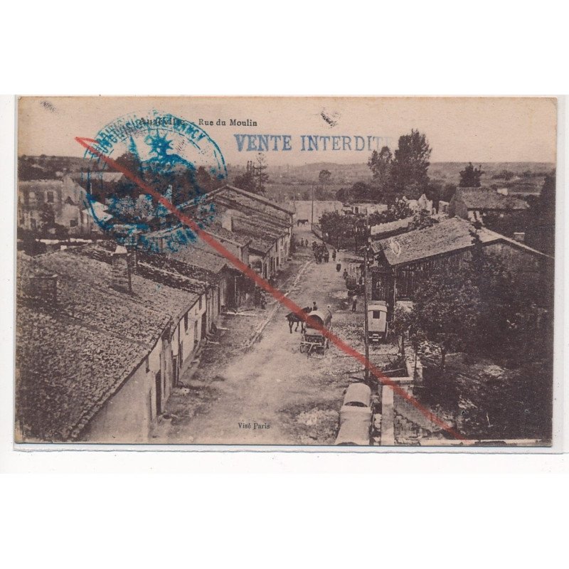AUZEVILLE : rue du moulin censure - tres bon etat