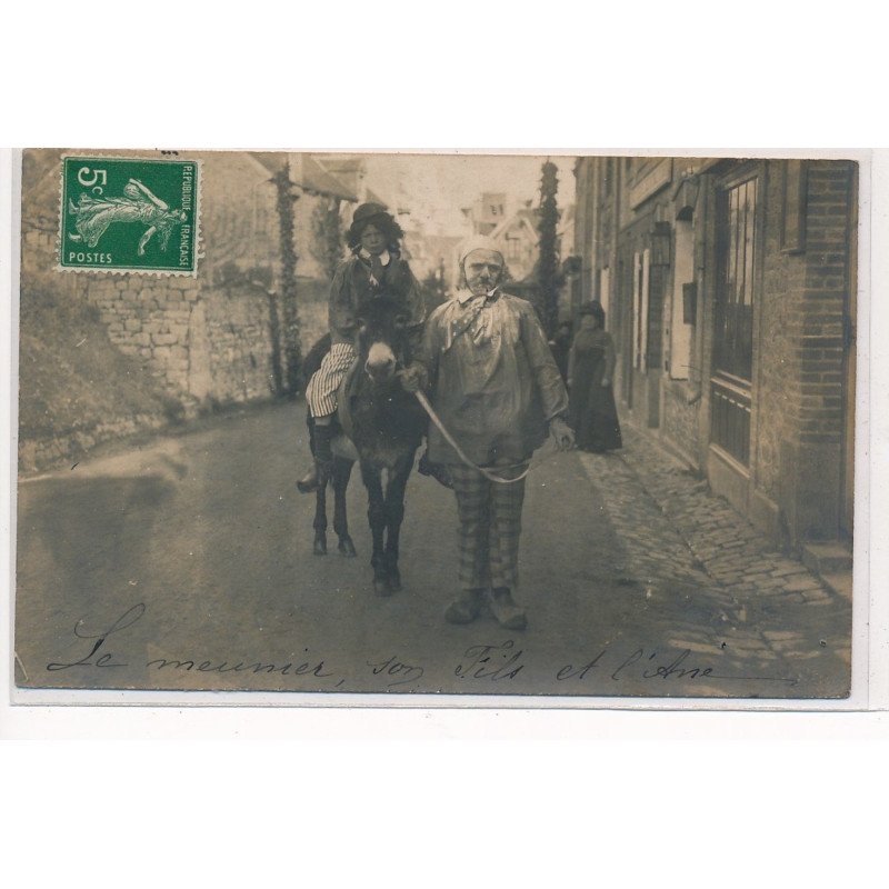 SARTILLY : fete, le meunier son fils et l'âne - tres bon etat