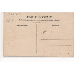 SARTILLY : char fleuri, bateau - tres bon etat