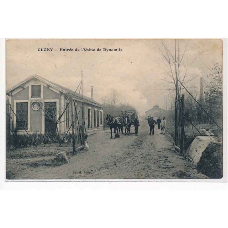 CUGNY : entrée de l'usine de dynamite - tres bon etat