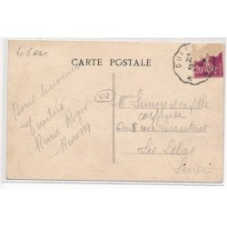POUILLY-sur-SERRE : l'ecole et le monument aux morts de la grande guerre, la mairie - etat